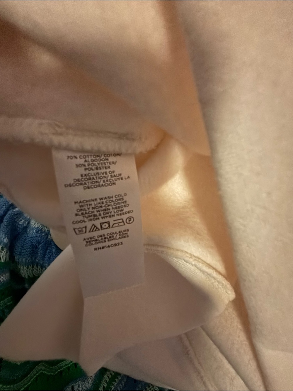 !!NWT!! LOFT Cream Floral Embroidered Terry Puff Sleeve Sweatshirt - Size L - Picture 11 of 12